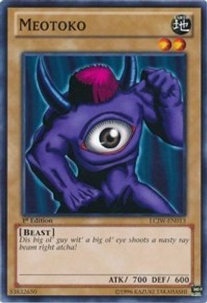Meotoko (LCJW-EN013) - Legendary Collection 4: Joey's World 1st Edition - Premium Yugioh Single from Konami - Just $0.90! Shop now at Game Crave Tournament Store