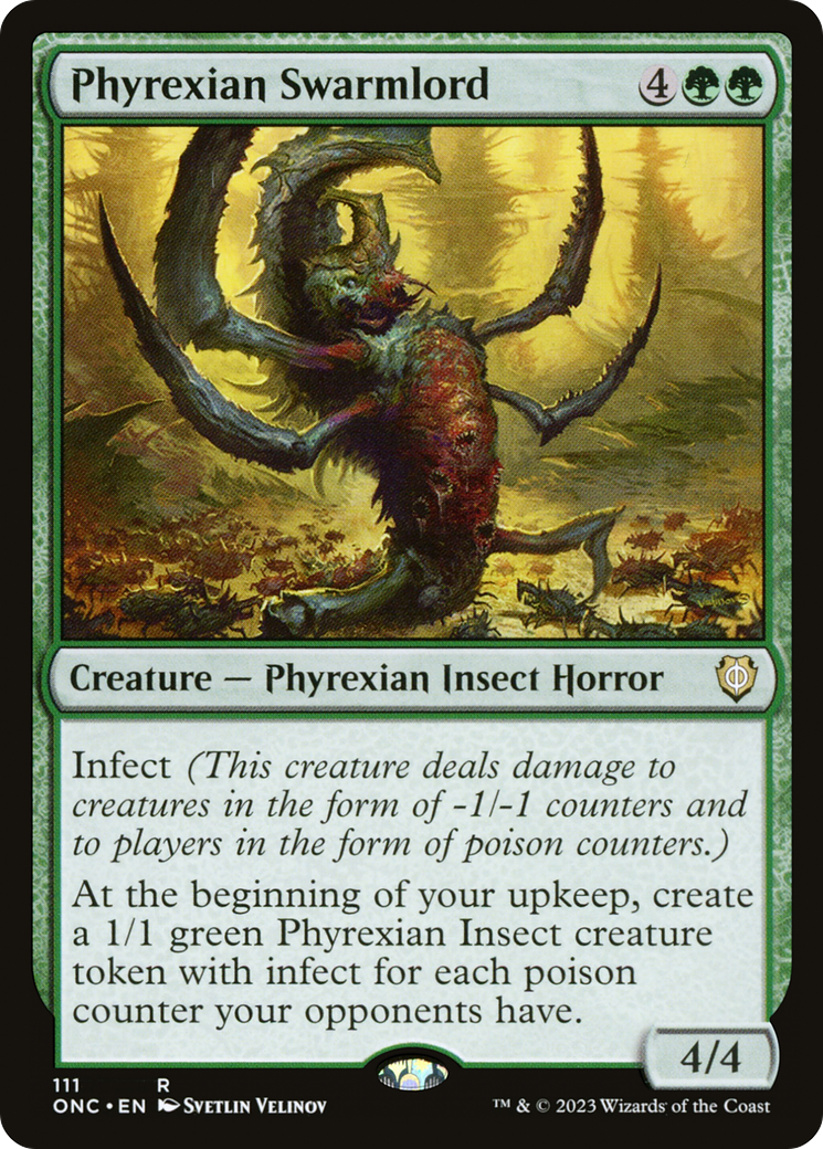Phyrexian Swarmlord (ONC-111) - Phyrexia: All Will Be One Commander - Premium MTG Single from Wizards of the Coast - Just $0.45! Shop now at Game Crave Tournament Store