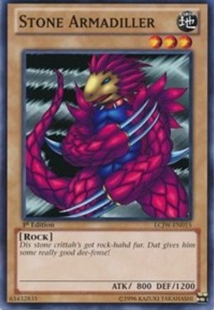 Stone Armadiller (LCJW-EN015) - Legendary Collection 4: Joey's World 1st Edition - Premium Yugioh Single from Konami - Just $0.45! Shop now at Game Crave Tournament Store