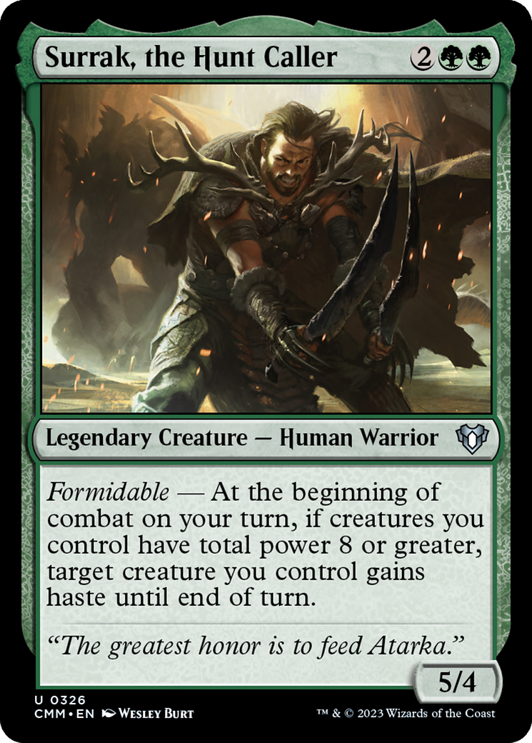 Surrak, the Hunt Caller (CMM-326) - Commander Masters - Premium MTG Single from Wizards of the Coast - Just $0.08! Shop now at Game Crave Tournament Store
