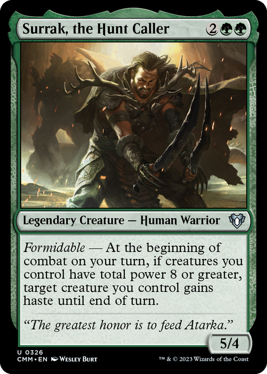Surrak, the Hunt Caller (CMM-326) - Commander Masters - Premium MTG Single from Wizards of the Coast - Just $0.08! Shop now at Game Crave Tournament Store
