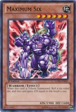 Maximum Six (LCJW-EN047) - Legendary Collection 4: Joey's World 1st Edition - Premium Yugioh Single from Konami - Just $0.29! Shop now at Game Crave Tournament Store