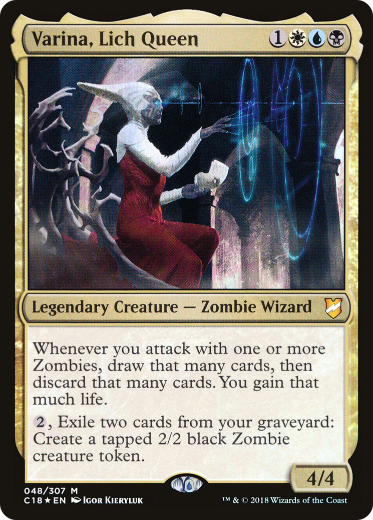 Varina, Lich Queen (C18-048) - Commander 2018 Foil - Premium MTG Single from Wizards of the Coast - Just $1.83! Shop now at Game Crave Tournament Store