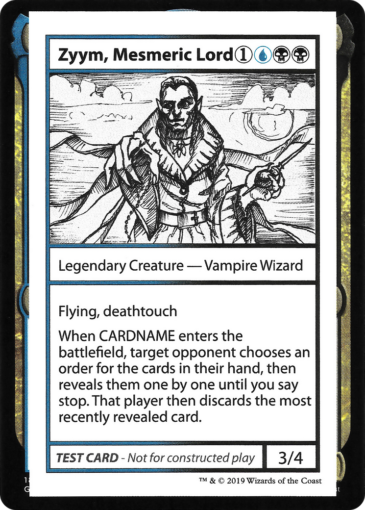 Zyym, Mesmeric Lord (CMB2-104) - Mystery Booster Playtest Cards 2021 - Premium MTG Single from Wizards of the Coast - Just $0.26! Shop now at Game Crave Tournament Store