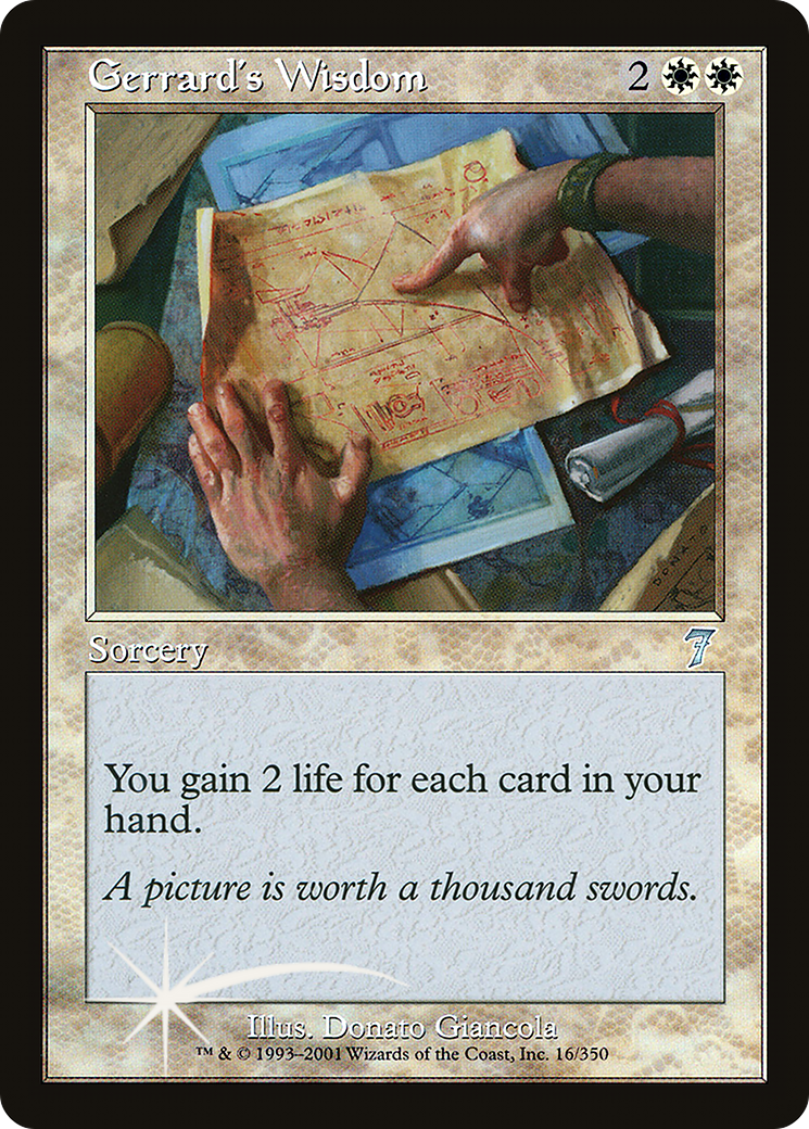 Gerrard's Wisdom (7ED-16★) - Seventh Edition Foil - Premium MTG Single from Wizards of the Coast - Just $3.30! Shop now at Game Crave Tournament Store