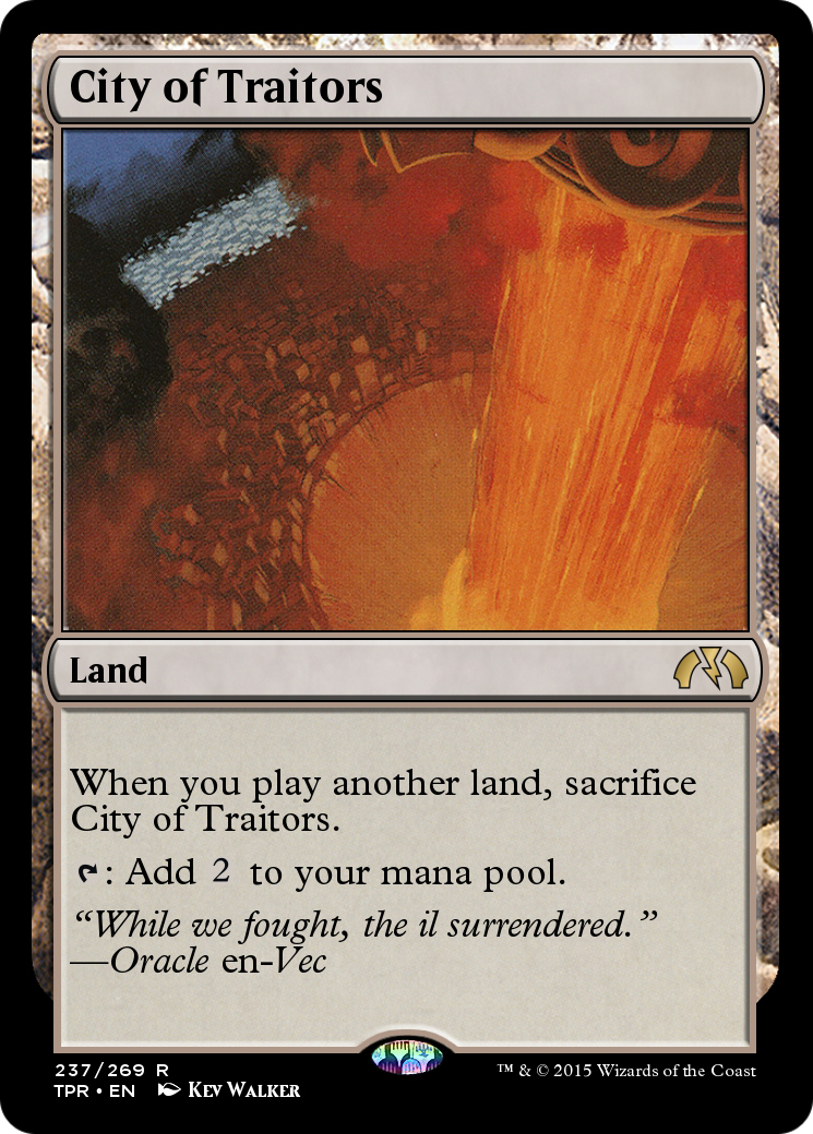 City of Traitors (TPR-237) - Tempest Remastered Foil - Premium MTG Single from Wizards of the Coast - Just $0! Shop now at Game Crave Tournament Store