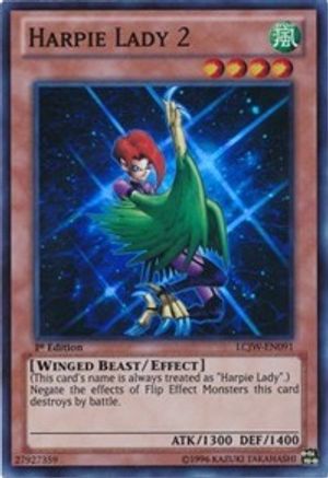 Harpie Lady 2 (LCJW-EN091) - Legendary Collection 4: Joey's World 1st Edition - Premium Yugioh Single from Konami - Just $0.59! Shop now at Game Crave Tournament Store