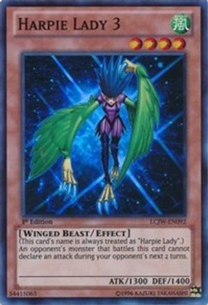 Harpie Lady 3 (LCJW-EN092) - Legendary Collection 4: Joey's World 1st Edition - Premium Yugioh Single from Konami - Just $0.44! Shop now at Game Crave Tournament Store