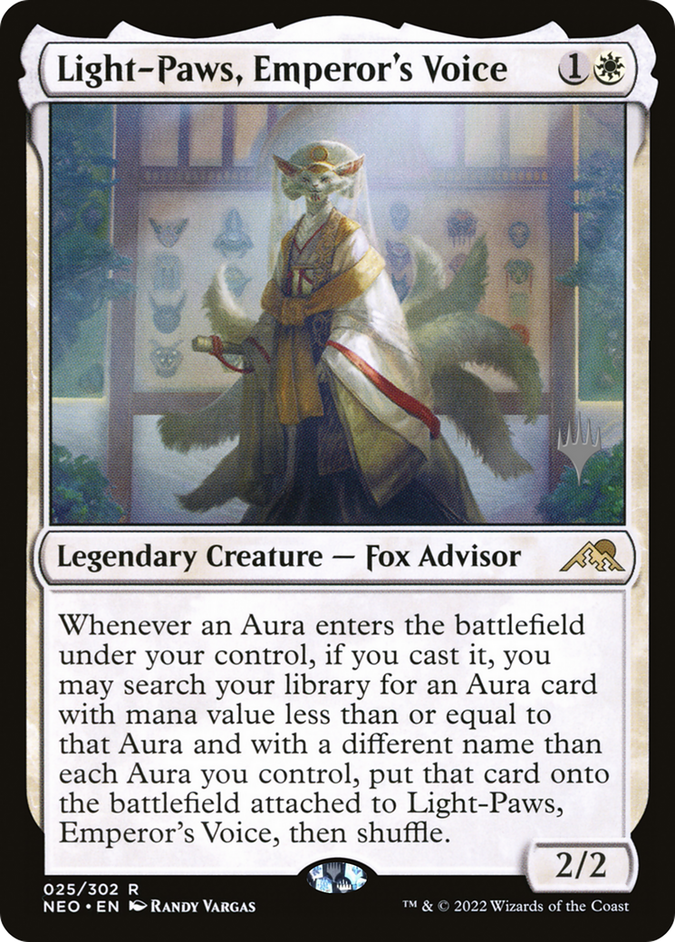 Light-Paws, Emperor's Voice (PNEO-25P) - Kamigawa: Neon Dynasty Promos Foil - Premium MTG Single from Wizards of the Coast - Just $0.92! Shop now at Game Crave Tournament Store