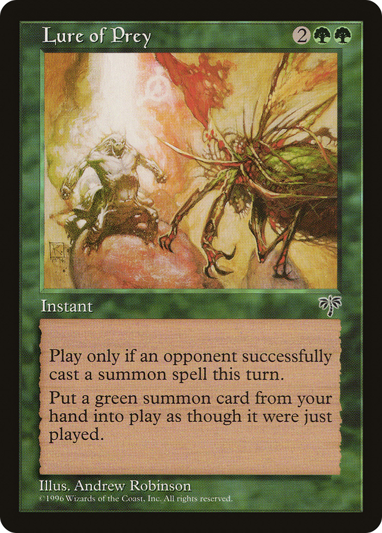 Lure of Prey (MIR-227) - Mirage - Premium MTG Single from Wizards of the Coast - Just $0.90! Shop now at Game Crave Tournament Store