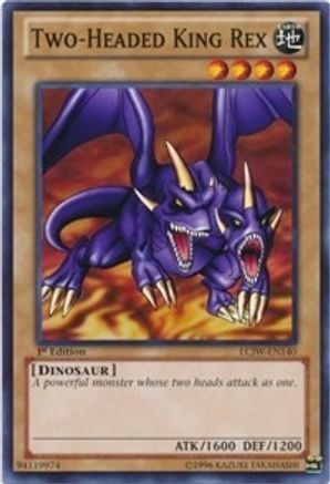Two-Headed King Rex (LCJW-EN140) - Legendary Collection 4: Joey's World 1st Edition - Premium Yugioh Single from Konami - Just $1.70! Shop now at Game Crave Tournament Store