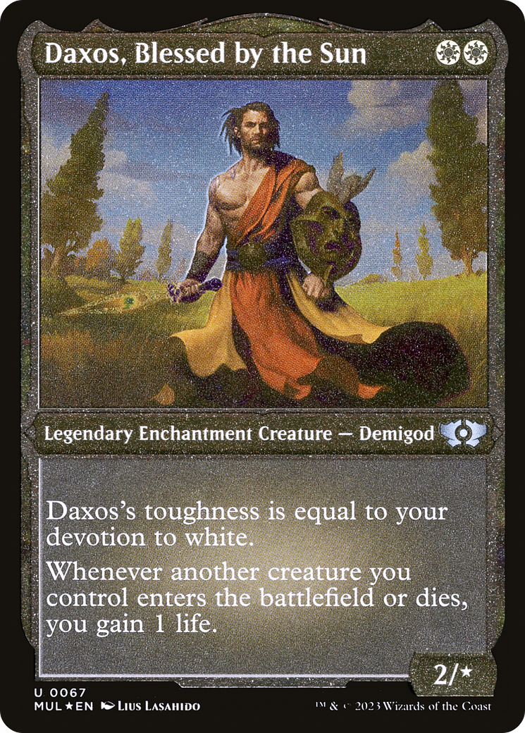Daxos, Blessed by the Sun (MUL-067) - Multiverse Legends: (nyxtouched) Etched Foil - Premium MTG Single from Wizards of the Coast - Just $0.08! Shop now at Game Crave Tournament Store