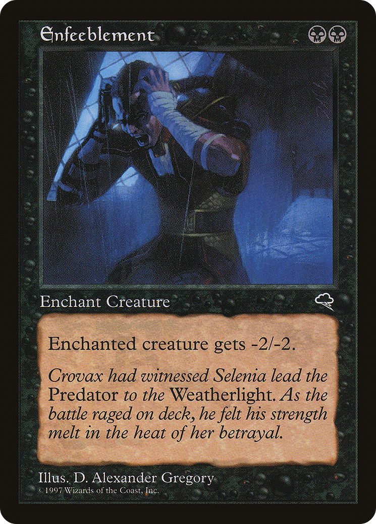 Enfeeblement (TMP-133) - Tempest - Premium MTG Single from Wizards of the Coast - Just $0.25! Shop now at Game Crave Tournament Store