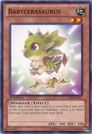 Babycerasaurus (LCJW-EN157) - Legendary Collection 4: Joey's World 1st Edition - Premium Yugioh Single from Konami - Just $0.28! Shop now at Game Crave Tournament Store