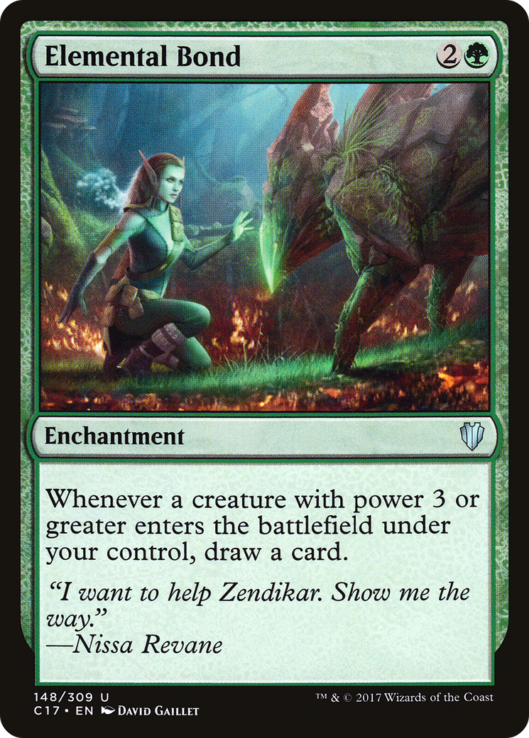 Elemental Bond (C17-148) - Commander 2017 - Premium MTG Single from Wizards of the Coast - Just $3.90! Shop now at Game Crave Tournament Store
