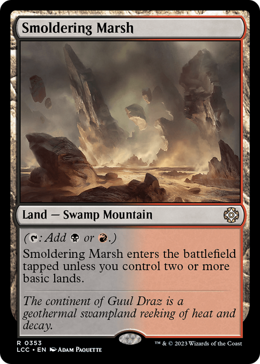 Smoldering Marsh (LCC-353) - The Lost Caverns of Ixalan Commander - Premium MTG Single from Wizards of the Coast - Just $0.08! Shop now at Game Crave Tournament Store