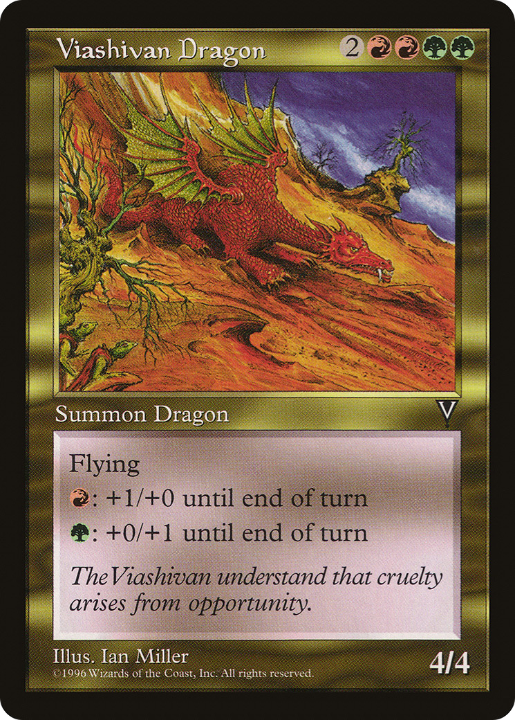 Viashivan Dragon (VIS-140) - Visions - Premium MTG Single from Wizards of the Coast - Just $1! Shop now at Game Crave Tournament Store
