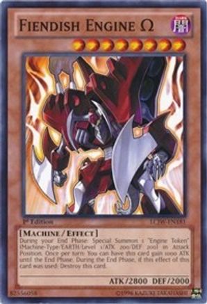 Fiendish Engine Omega (LCJW-EN181) - Legendary Collection 4: Joey's World 1st Edition - Premium Yugioh Single from Konami - Just $0.28! Shop now at Game Crave Tournament Store