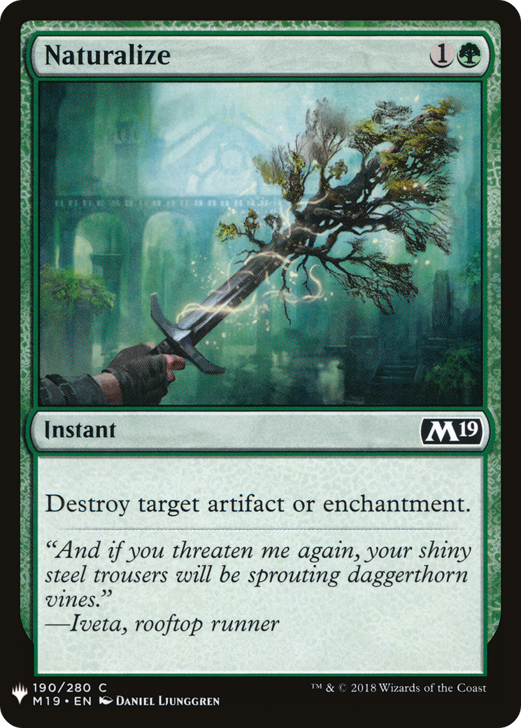 Naturalize (MB1-1274) - Mystery Booster - Premium MTG Single from Wizards of the Coast - Just $0.25! Shop now at Game Crave Tournament Store