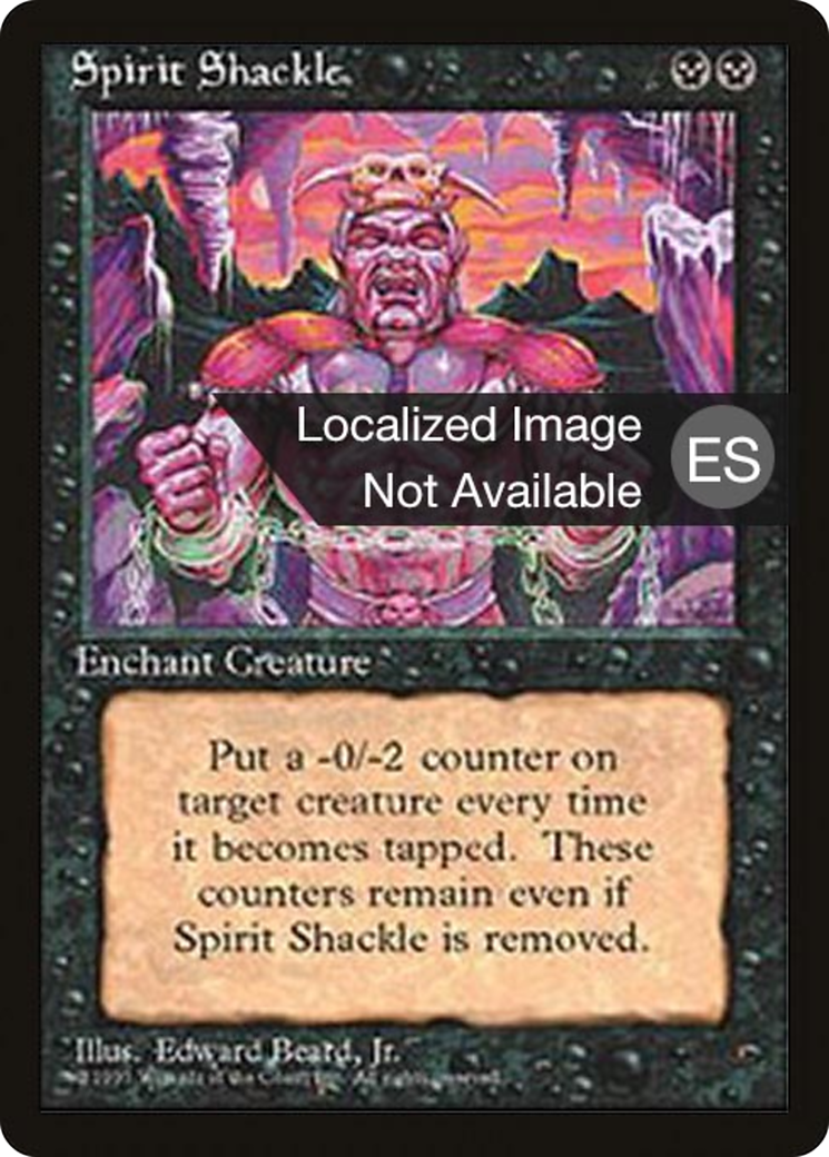 Spirit Shackle (4BB-163) - Fourth Edition Foreign Black Border - Premium MTG Single from Wizards of the Coast - Just $0.80! Shop now at Game Crave Tournament Store