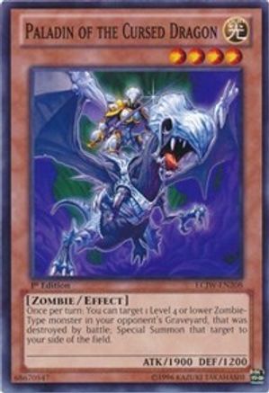 Paladin of the Cursed Dragon (LCJW-EN208) - Legendary Collection 4: Joey's World 1st Edition - Premium Yugioh Single from Konami - Just $0.53! Shop now at Game Crave Tournament Store