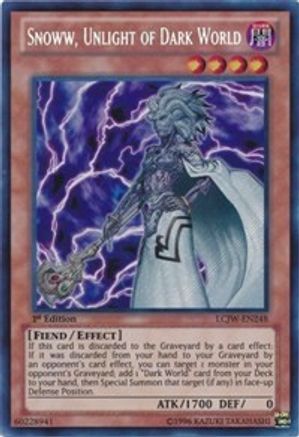 Snoww, Unlight of Dark World (LCJW-EN248) - Legendary Collection 4: Joey's World 1st Edition - Premium Yugioh Single from Konami - Just $4.32! Shop now at Game Crave Tournament Store