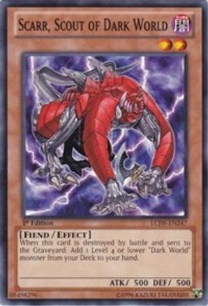 Scarr, Scout of Dark World (LCJW-EN247) - Legendary Collection 4: Joey's World 1st Edition - Premium Yugioh Single from Konami - Just $0.25! Shop now at Game Crave Tournament Store