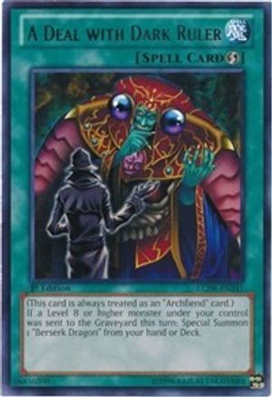 A Deal with Dark Ruler (LCJW-EN241) - Legendary Collection 4: Joey's World 1st Edition - Premium Yugioh Single from Konami - Just $0.25! Shop now at Game Crave Tournament Store