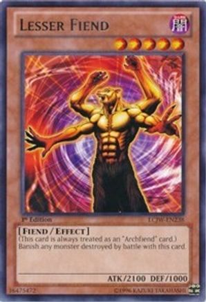 Lesser Fiend (LCJW-EN238) - Legendary Collection 4: Joey's World 1st Edition - Premium Yugioh Single from Konami - Just $0.25! Shop now at Game Crave Tournament Store