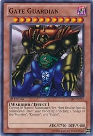 Gate Guardian (LCJW-EN223) - Legendary Collection 4: Joey's World 1st Edition - Premium Yugioh Single from Konami - Just $0.77! Shop now at Game Crave Tournament Store