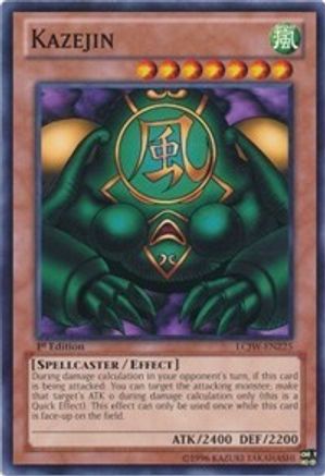 Kazejin (LCJW-EN225) - Legendary Collection 4: Joey's World 1st Edition - Premium Yugioh Single from Konami - Just $0.45! Shop now at Game Crave Tournament Store