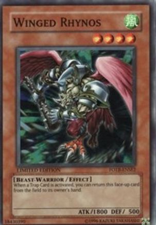 Winged Rhynos (FOTB-ENSE2) - Force of the Breaker Limited - Premium Yugioh Single from Konami - Just $0.36! Shop now at Game Crave Tournament Store