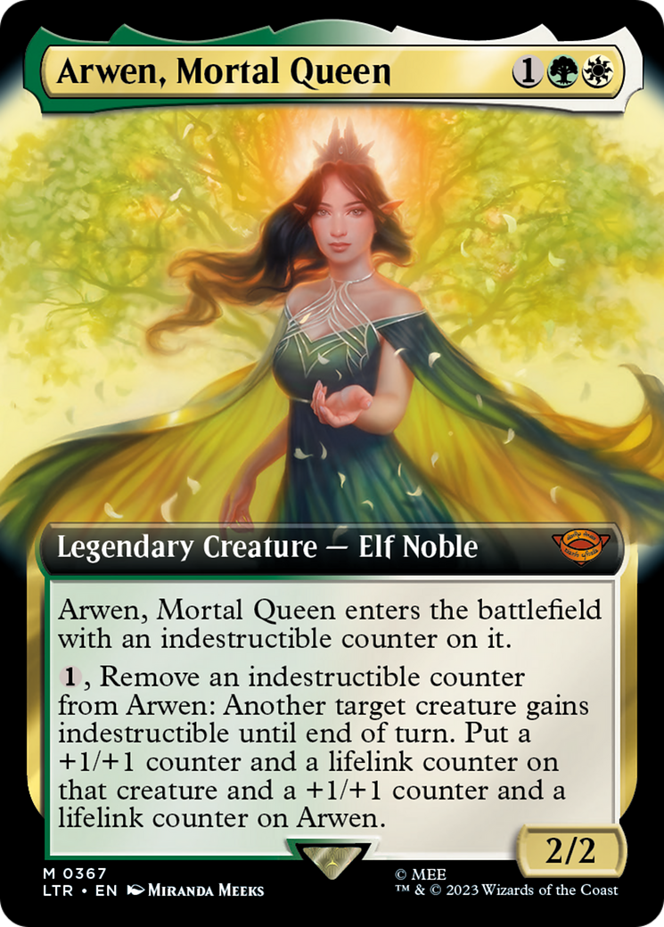 Arwen, Mortal Queen (LTR-367) - The Lord of the Rings: Tales of Middle-earth: (Extended Art) - Premium MTG Single from Wizards of the Coast - Just $10.66! Shop now at Game Crave Tournament Store