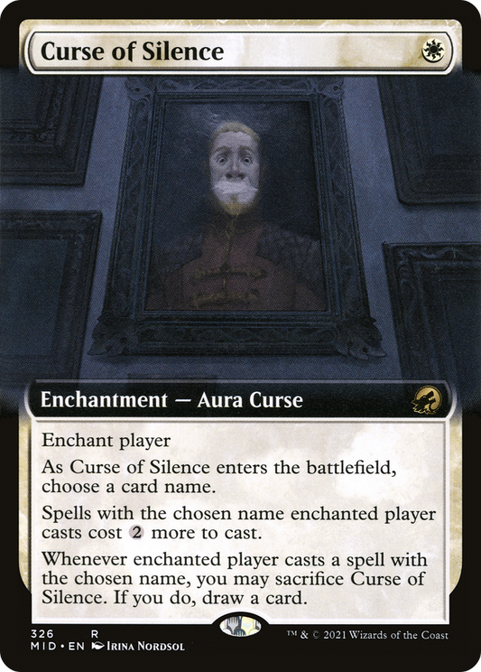 Curse of Silence (MID-326) - Innistrad: Midnight Hunt: (Extended Art) - Premium MTG Single from Wizards of the Coast - Just $0.26! Shop now at Game Crave Tournament Store
