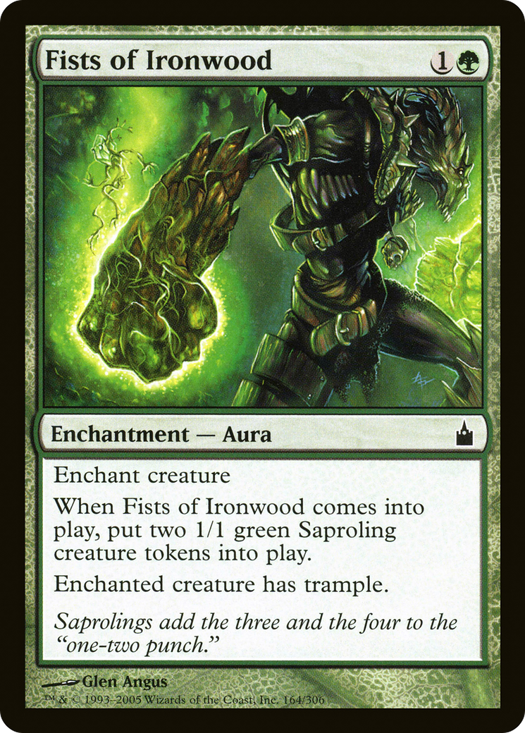 Fists of Ironwood (RAV-164) - Ravnica: City of Guilds - Premium MTG Single from Wizards of the Coast - Just $0.08! Shop now at Game Crave Tournament Store