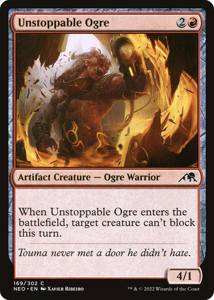 Unstoppable Ogre (NEO-169) - Kamigawa: Neon Dynasty - Premium MTG Single from Wizards of the Coast - Just $0.25! Shop now at Game Crave Tournament Store