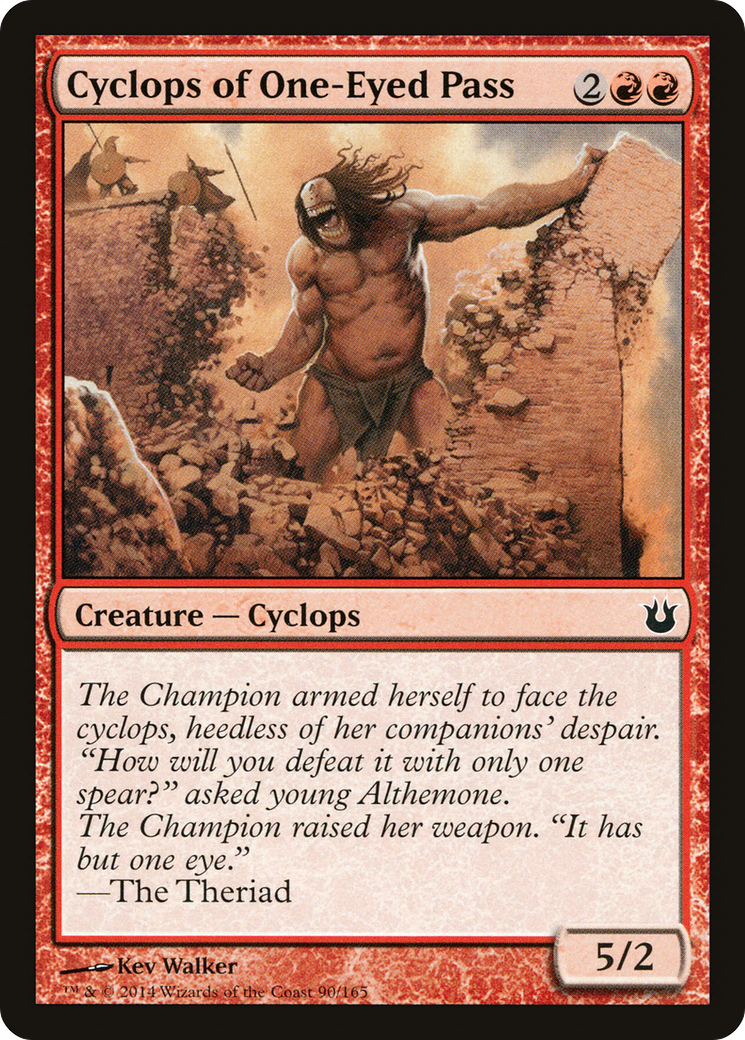 Cyclops of One-Eyed Pass (BNG-090) - Born of the Gods Foil - Premium MTG Single from Wizards of the Coast - Just $0.08! Shop now at Game Crave Tournament Store