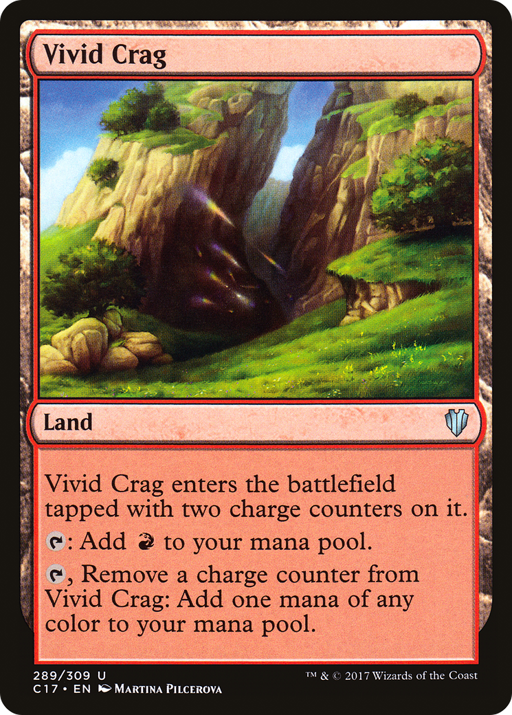 Vivid Crag (C17-289) - Commander 2017 - Premium MTG Single from Wizards of the Coast - Just $0.08! Shop now at Game Crave Tournament Store