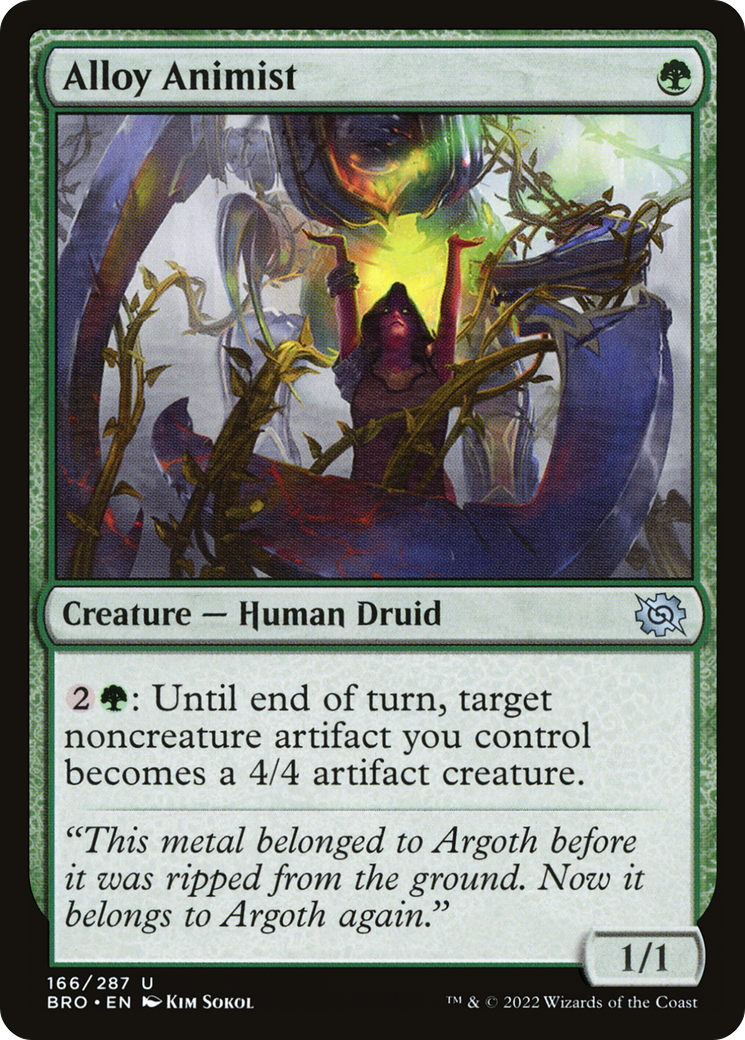 Alloy Animist (BRO-166) - The Brothers' War - Premium MTG Single from Wizards of the Coast - Just $0.08! Shop now at Game Crave Tournament Store
