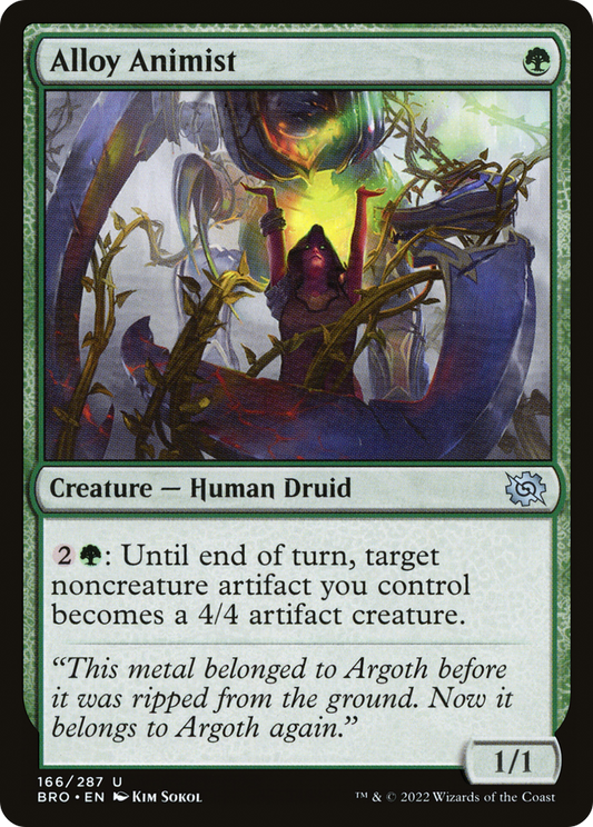 Alloy Animist (BRO-166) - The Brothers' War - Premium MTG Single from Wizards of the Coast - Just $0.08! Shop now at Game Crave Tournament Store