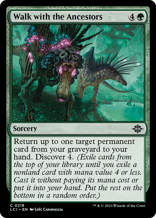 Walk with the Ancestors (LCI-218) - The Lost Caverns of Ixalan Foil - Premium MTG Single from Wizards of the Coast - Just $0.08! Shop now at Game Crave Tournament Store