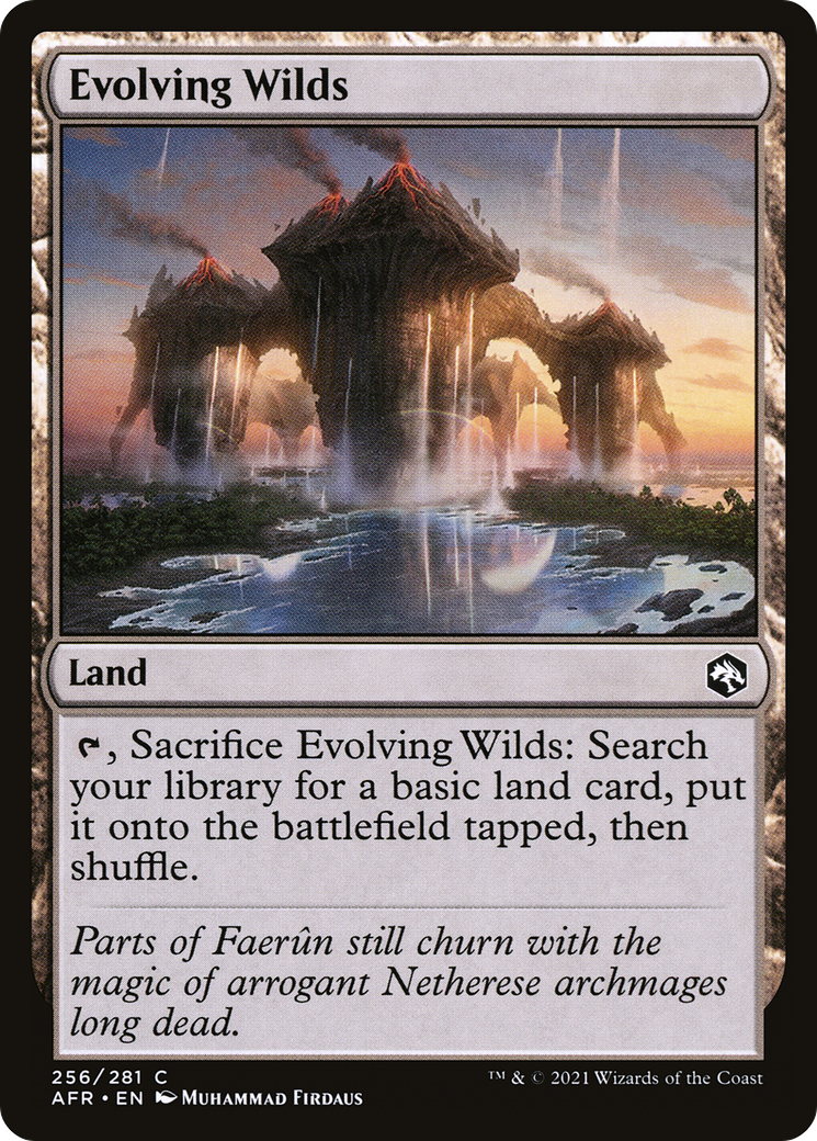 Evolving Wilds (AFR-256) - Adventures in the Forgotten Realms - Premium MTG Single from Wizards of the Coast - Just $0.08! Shop now at Game Crave Tournament Store