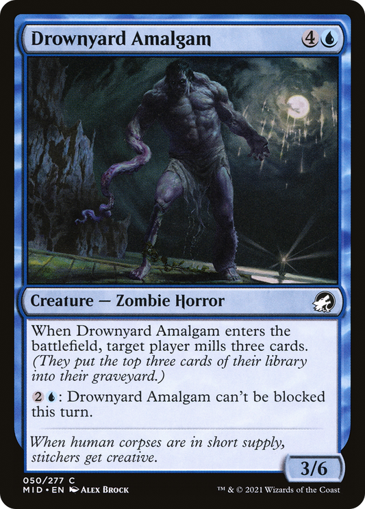 Drownyard Amalgam (MID-050) - Innistrad: Midnight Hunt - Premium MTG Single from Wizards of the Coast - Just $0.08! Shop now at Game Crave Tournament Store