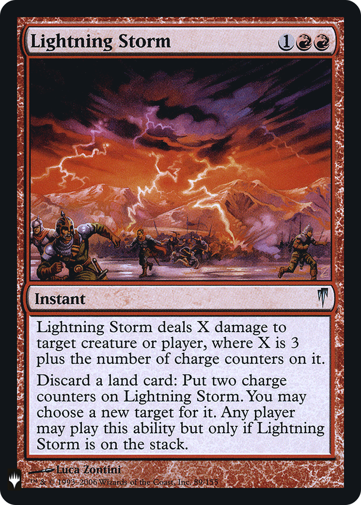 Lightning Storm (FMB1-054) - Mystery Booster Retail Edition Foils Foil - Premium MTG Single from Wizards of the Coast - Just $0.08! Shop now at Game Crave Tournament Store