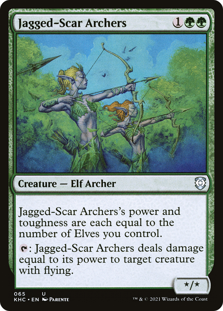 Jagged-Scar Archers (KHC-065) - Kaldheim Commander - Premium MTG Single from Wizards of the Coast - Just $0.08! Shop now at Game Crave Tournament Store