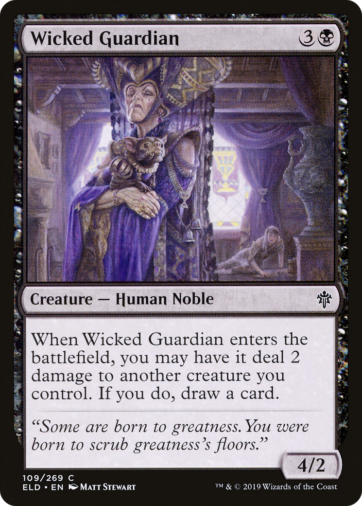Wicked Guardian (ELD-109) - Throne of Eldraine Foil - Premium MTG Single from Wizards of the Coast - Just $0.25! Shop now at Game Crave Tournament Store
