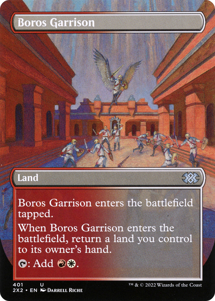 Boros Garrison (2X2-401) - Double Masters 2022 (Borderless) Foil - Premium MTG Single from Wizards of the Coast - Just $0.44! Shop now at Game Crave Tournament Store