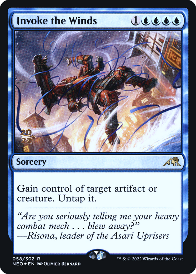Invoke the Winds (PNEO-58S) - Kamigawa: Neon Dynasty Promos Foil - Premium MTG Single from Wizards of the Coast - Just $0.48! Shop now at Game Crave Tournament Store