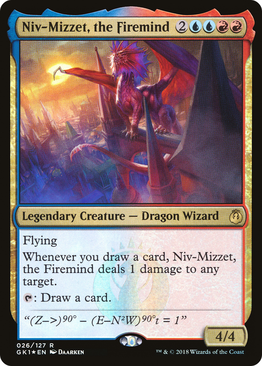 Niv-Mizzet, the Firemind (GK1-026) - GRN Guild Kit Foil - Premium MTG Single from Wizards of the Coast - Just $2.37! Shop now at Game Crave Tournament Store