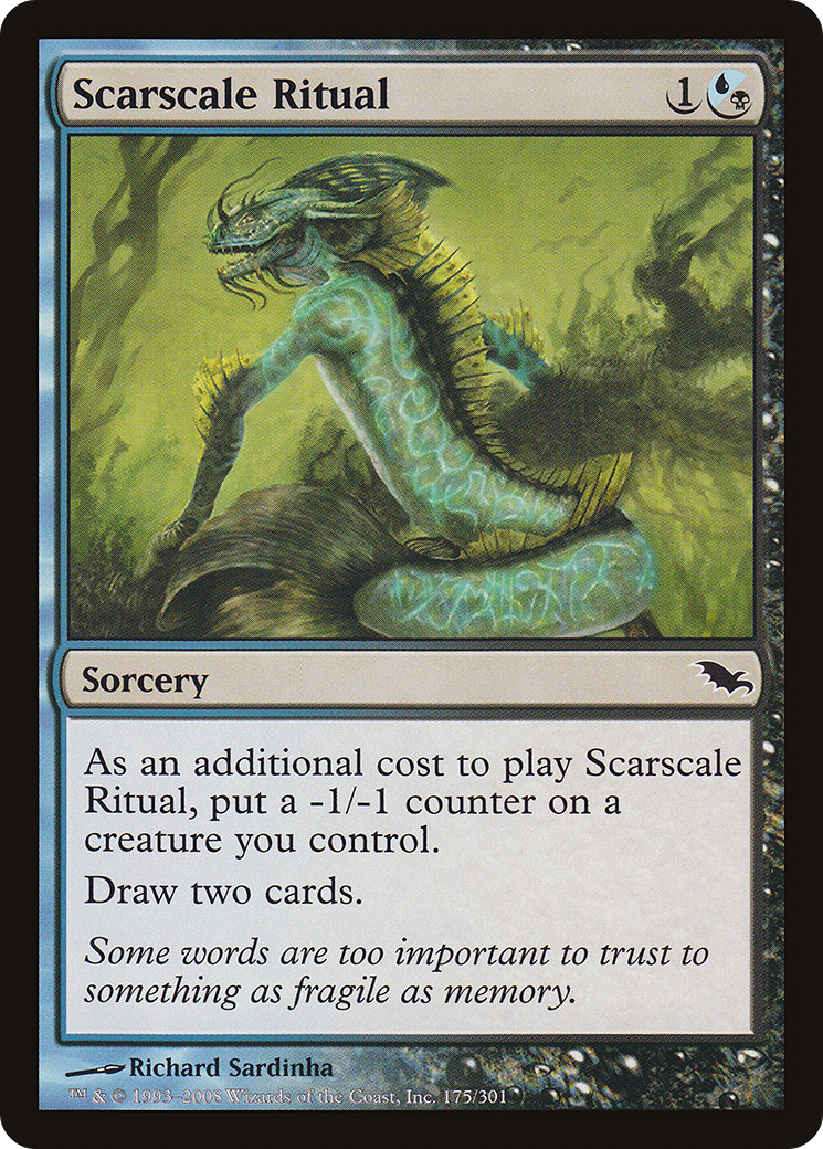 Scarscale Ritual (SHM-175) - Shadowmoor - Premium MTG Single from Wizards of the Coast - Just $0.25! Shop now at Game Crave Tournament Store